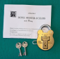 Preview: Dupee Meister-Schloss mit Öse - David de Val's Master Padlock